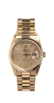Al Pacino 18K Gold Rolex Watch Inscribed to Martin Bregman (LOA from Martin Bregman)